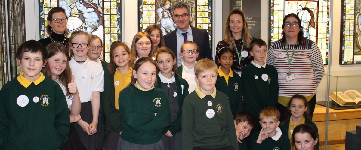 Stanmore Primary School takes over Winchester College Museum for the day